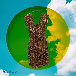 Forever 21 Strapless Leopard Mini Dress